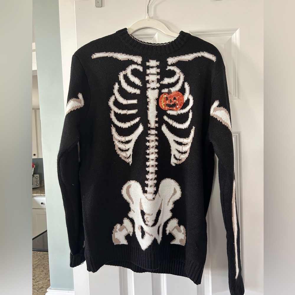 Fun Halloween Skeleton Sweater